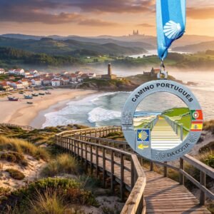 Alternative view of Camino Portugués da Costa Medal